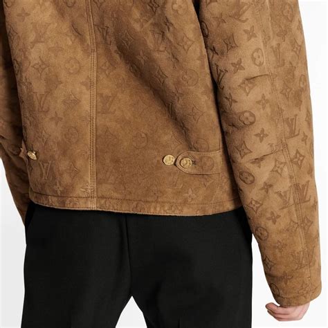 louis vuitton shearling embossed monogram jacket|Shearling.